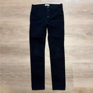 Jordache Kids Black With popular Snap Up Front Skinny Jeans. Size 14‎